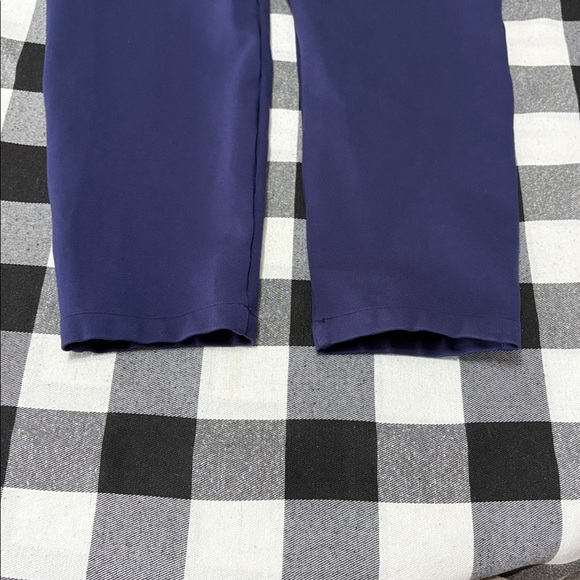 Greyson Drea High-Rise Trouser Tailored Fit Stretch Dress Pants 8 x 26 Crop Blue - Picture 14 of 15
